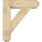 Ekena Millwork Traditional Craftsman Rough Sawn Bracket w/ Offset Brace, Douglas Fir, 8"W x 28"D x 32"H BKT0806X28X32TRA04RDF - alternate 3